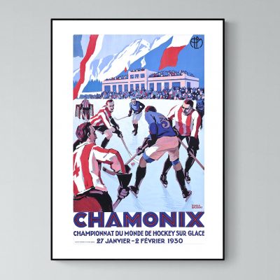 Affiche Alpes Chamonix Hockey