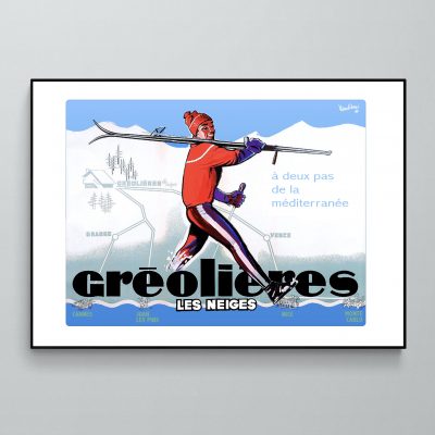 Affiche Alpes Greolieres