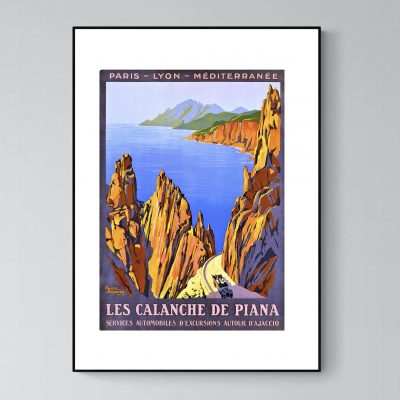 Affiche Corse Piana Calanche