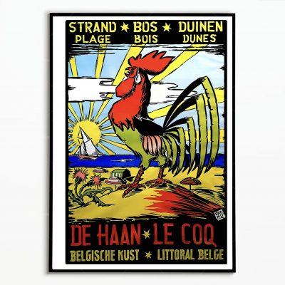 Affiche Belgique De Haan Le Coq