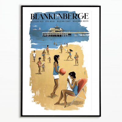 Affiche Belgique Blankerberge