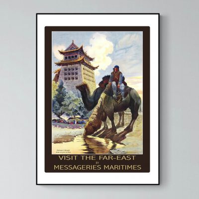 Affiche Asie Far East chameau