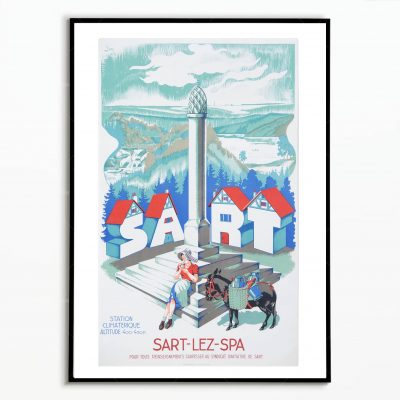 Affiche Belgique Sart lez Spa
