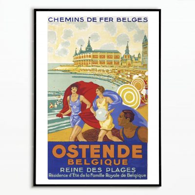Affiche Belgique Ostende