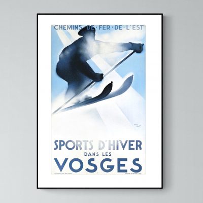 Affiche Ski Vosges