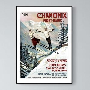 Affiche Alpes Chamonix
