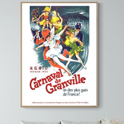 Affiche Carnaval de Granville 1953