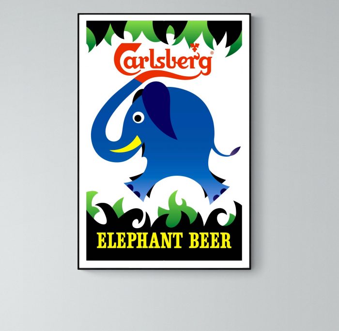 Affiche Carlsberg - Elephant Beer