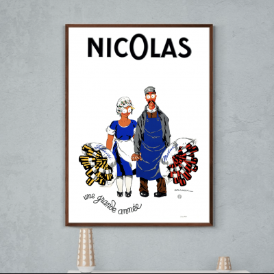 Affiche Vin Nicolas