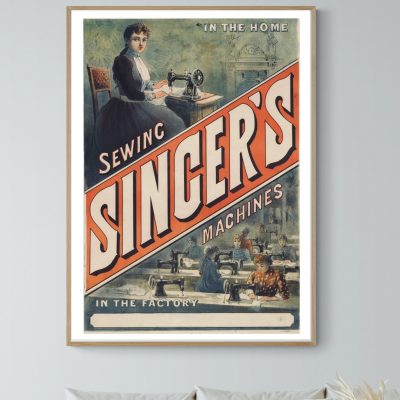 Affiche Sewing Singer's Machines - Couture