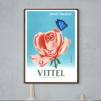Affiche Vittel, la Santé en Bouteille