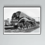 Locomotive 232 U 1 ancienne en photo vintage.