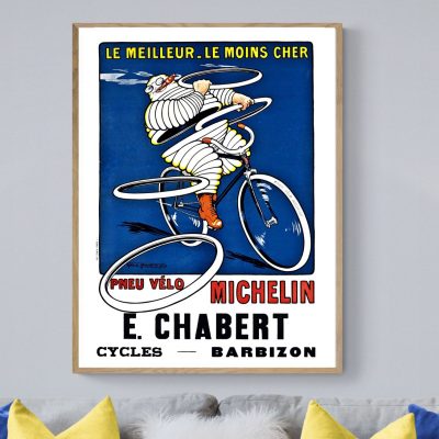Affiche Pneu Vélo Michelin E.Chabert