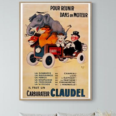 Affiche Carburateur Claudel