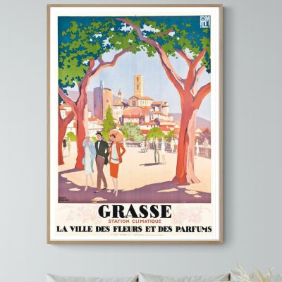 Affiche Grasse, la ville des Fleurs et des Parfums