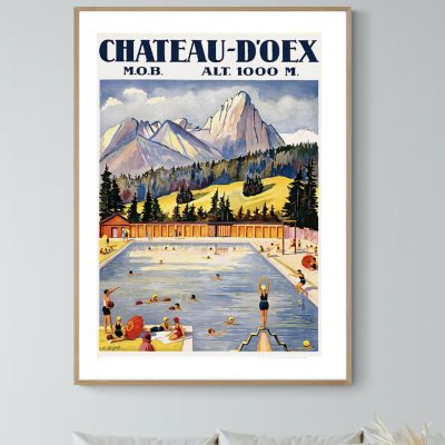 Affiche Château d'Oex