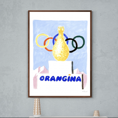 Affiche Orangina - Jeux Olympiques