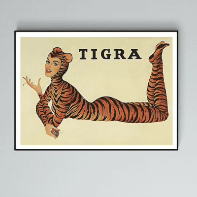 Affiche Tigra Cigarettes