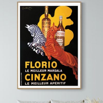Affiche Florio Cinzano, le meilleur apéritif