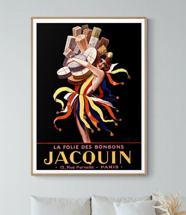 Affiche vintage Absinthe Bourgeois, illustration colorée et rétro.