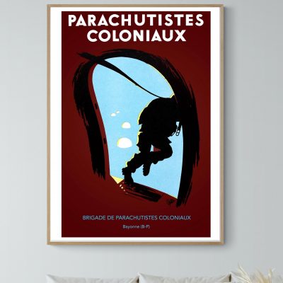 Affiche Parachutistes Coloniaux Bayonne