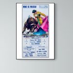 Affiche vintage de corrida de toros à Dax en 1965, illustrée avec un torero et un taureau, pour coll.
