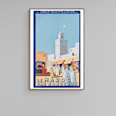 Affiche Le Maroc par Bordeaux