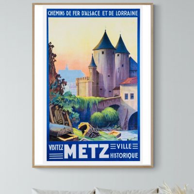 Affiche Visitez Metz, ville historique 2