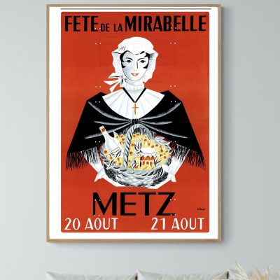 Affiche Fête de la Mirabelle, Metz - 20 et 21 Aout