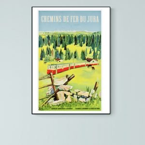 Affiche Chemins de fer du Jura
