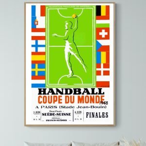 Affiche Handball, coupe du Monde 1948