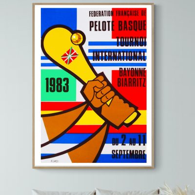 Affiche Tournoi International de Pelote Basque 1983