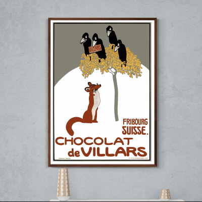 Affiche Chocolat de Villars - Suisse