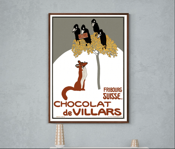 Affiche Chocolat de Villars - Suisse