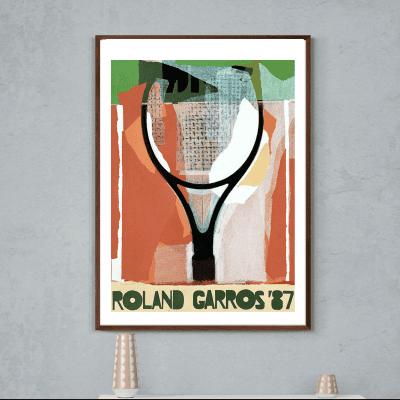Affiche Roland Garros Tennis 1987