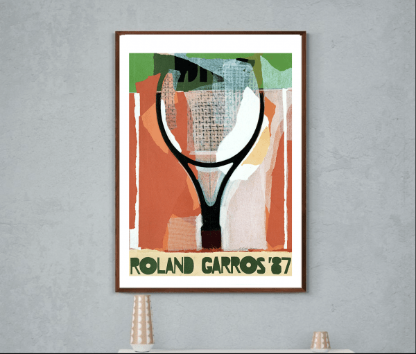 Affiche Roland Garros Tennis 1987