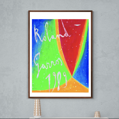 Affiche Roland Garros Tennis 1989