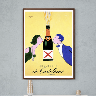 Affiche Champagne de Castellane