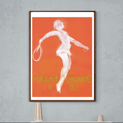 Affiche Roland Garros Tennis 1990