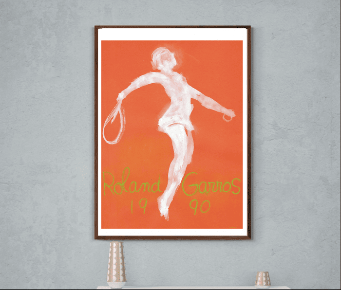 Affiche Roland Garros Tennis 1990