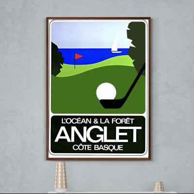Affiche Golf Anglet - Cote Basque