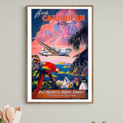 Affiche Fly to the Caribbean