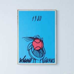 Affiche Roland Garros 1980