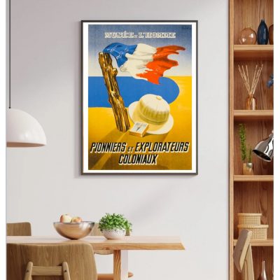 Affiche Pionniers et Explorateurs Coloniaux