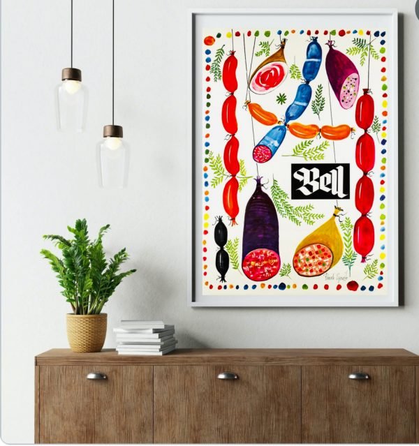 Affiche Charcuterie Bell