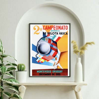 Affiche Careonato Mundial de Pelota Vasca 1955