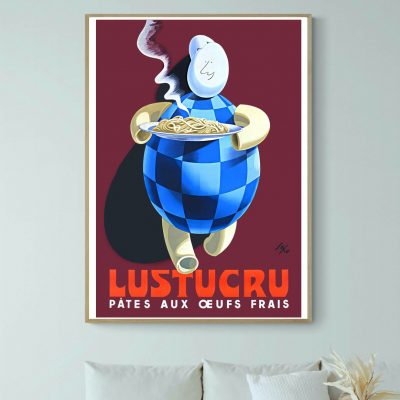 Affiche Lustucru, Pâtes aux Oeufs Frais
