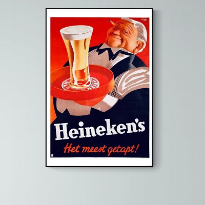 Affiche Heineken's, Het Meest getapt