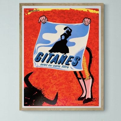 Affiche Cigarettes Gitanes