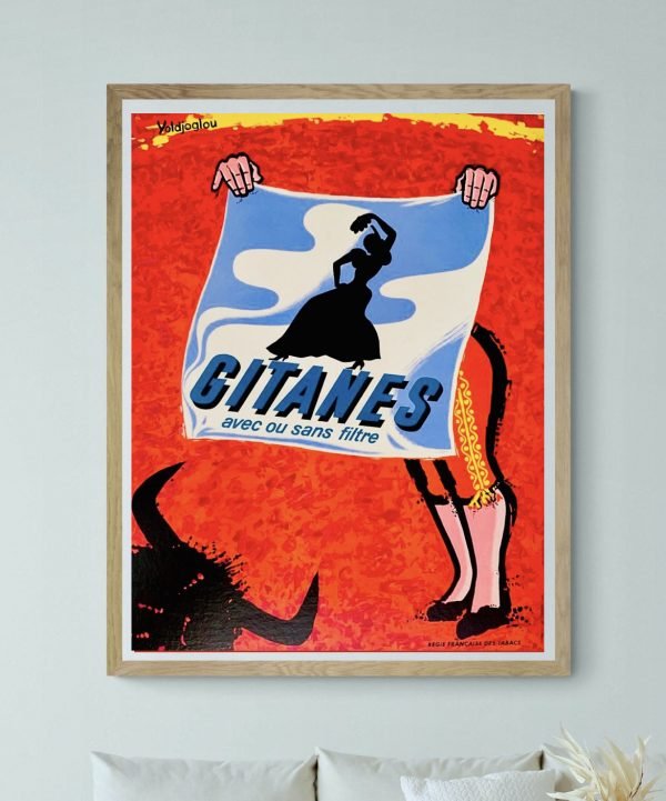 Affiche Cigarettes Gitanes